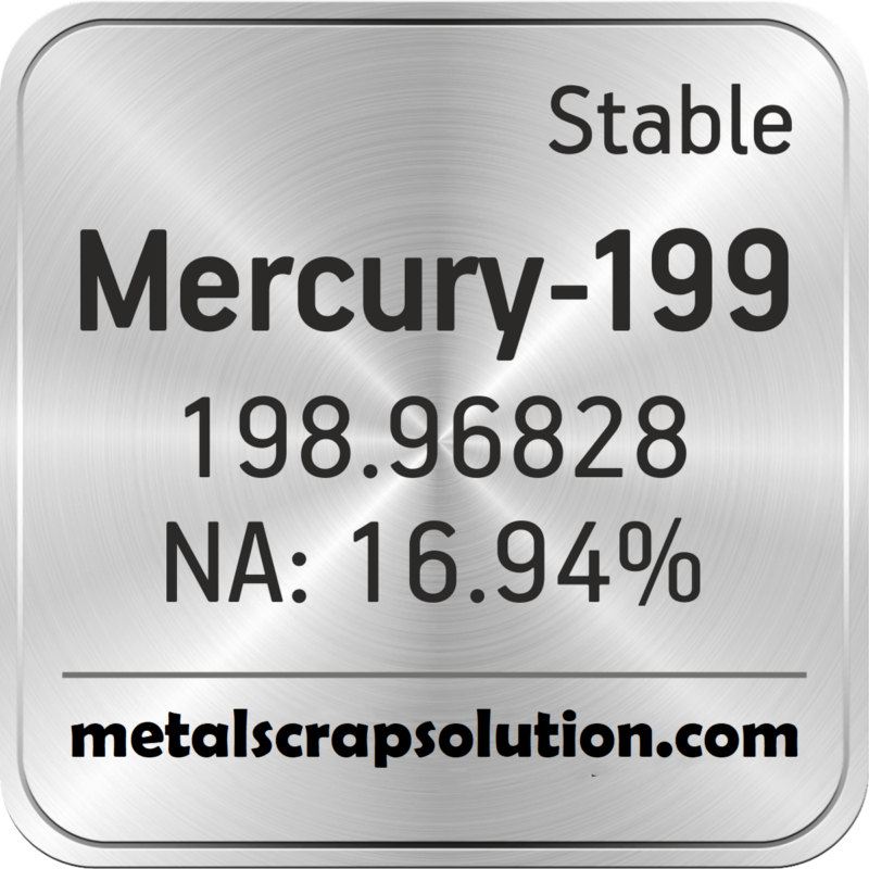 Isótopos de mercúrio (Hg) para venda