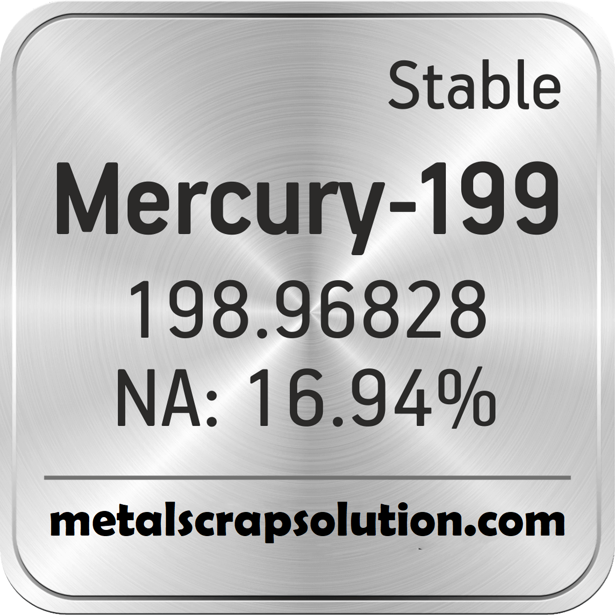 Mercury (Hg) Isotopes for sale | Buy Mercury (Hg) Isotopes online