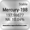 Vendo isótopo de mercúrio-198