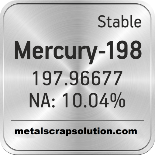 Izotop Merkur-198 na prodej