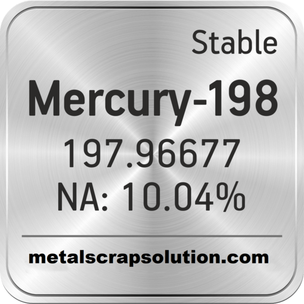 Mercury-198 isotope for sale